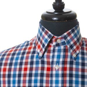 Paul & Shark Blue Check Cotton Button Down Shirt